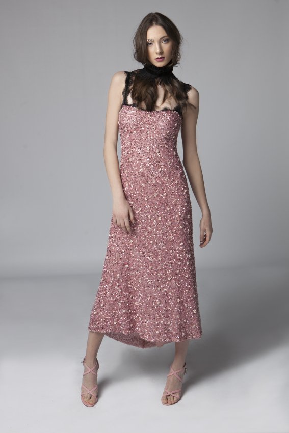 Silk Embellished Dress - Image 2