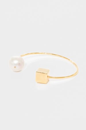 Baroque Pearl Bracelet 24ct Gold Plated AAA Baroque Pearl