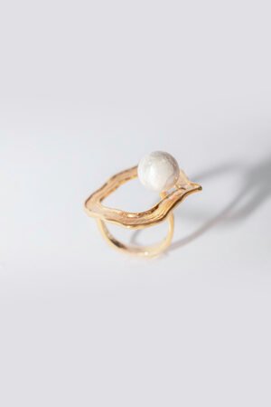 Orchid Whisper Halo Ring